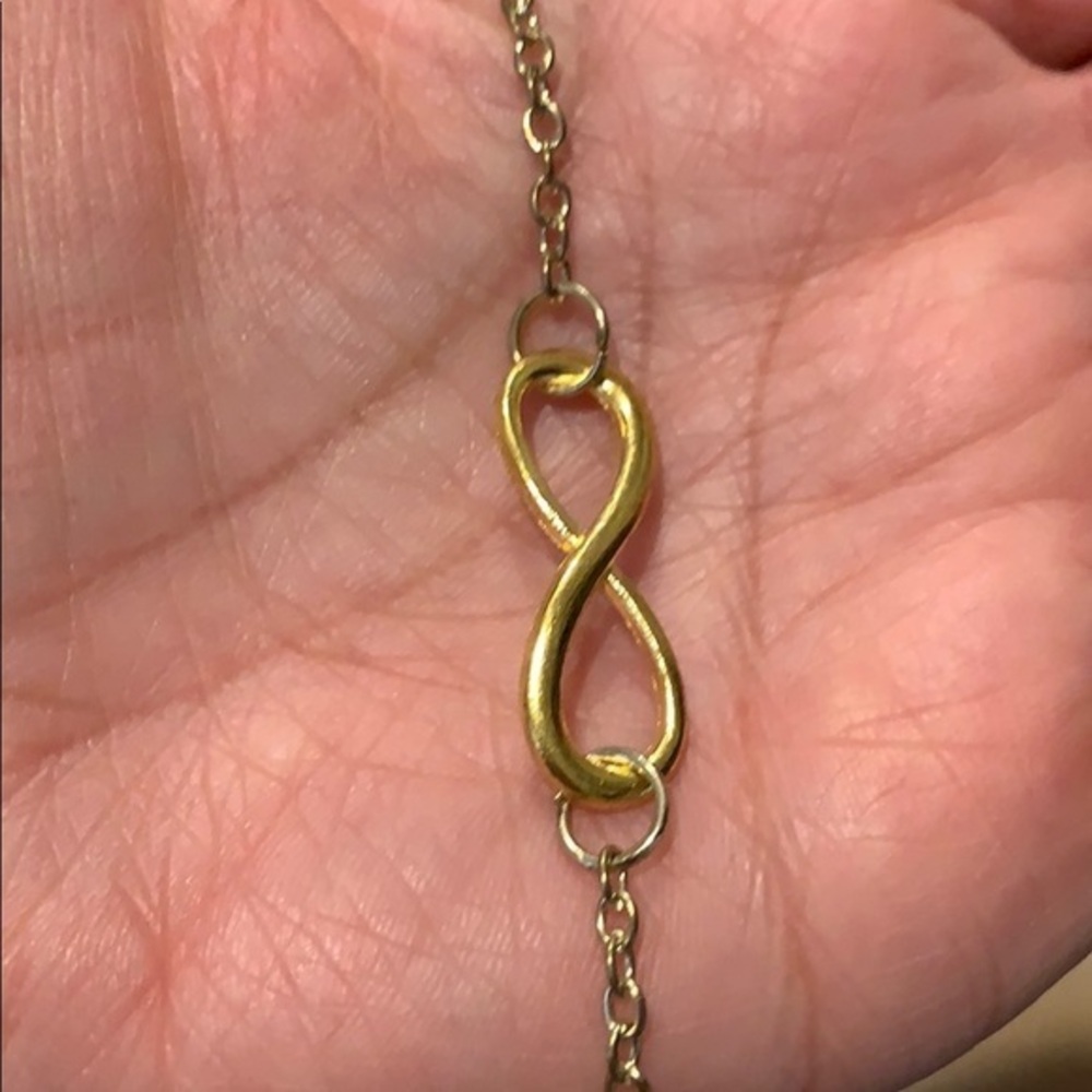 Peace infinity bracelet anklet 7.5” to 9.5” inches